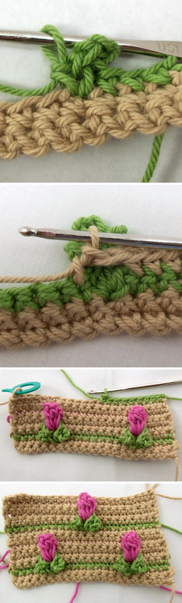 crochet flower stitch patterns 1