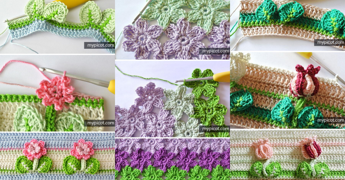 crochet flower stitch patterns