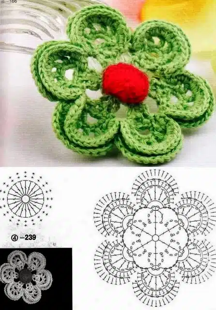 crochet flowers with graphics 7
