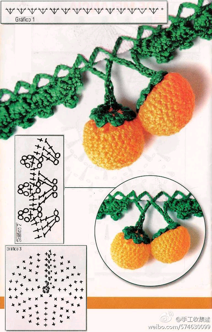 crochet fruit borders 1