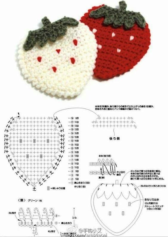 crochet fruit ideas and tutorials 6