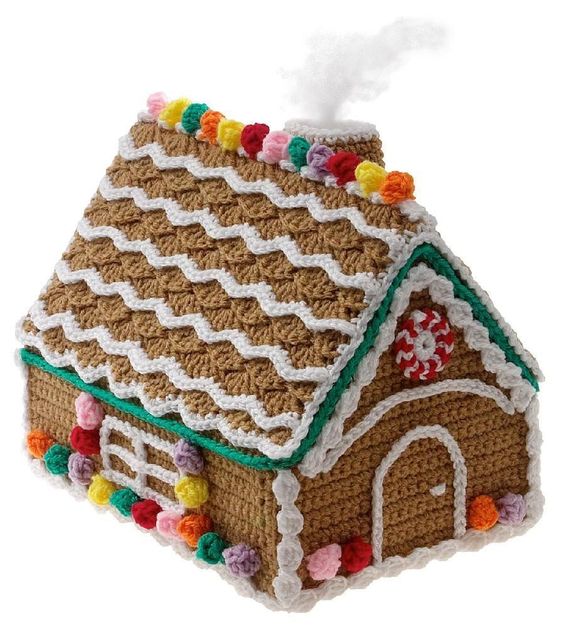 crochet gingerbread house 5