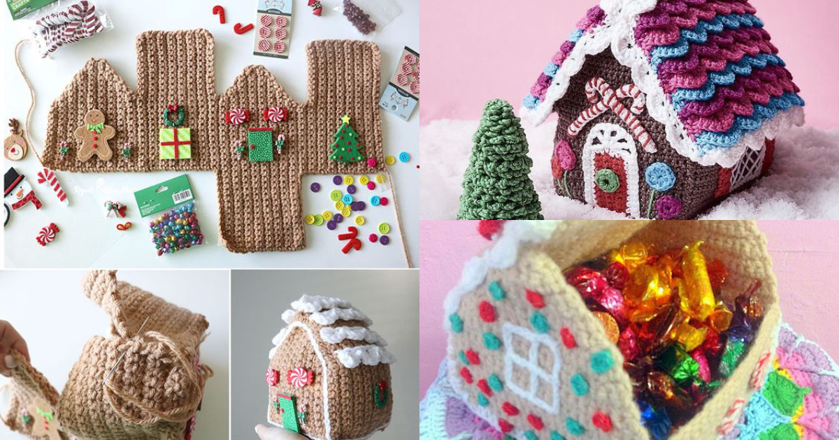 crochet gingerbread house video tutorial