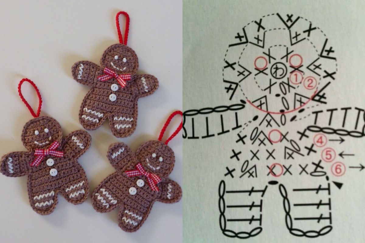 crochet gingerbread man