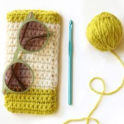 crochet glasses case tutorial 3