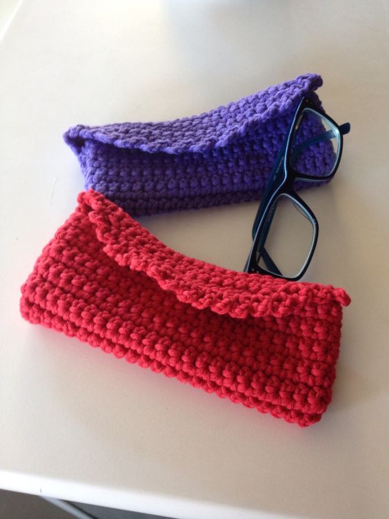 crochet glasses case tutorial 7