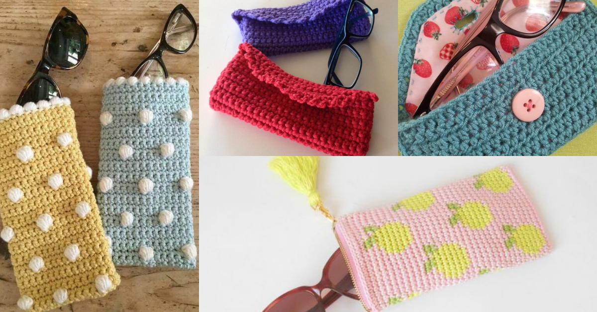 crochet glasses case tutorial