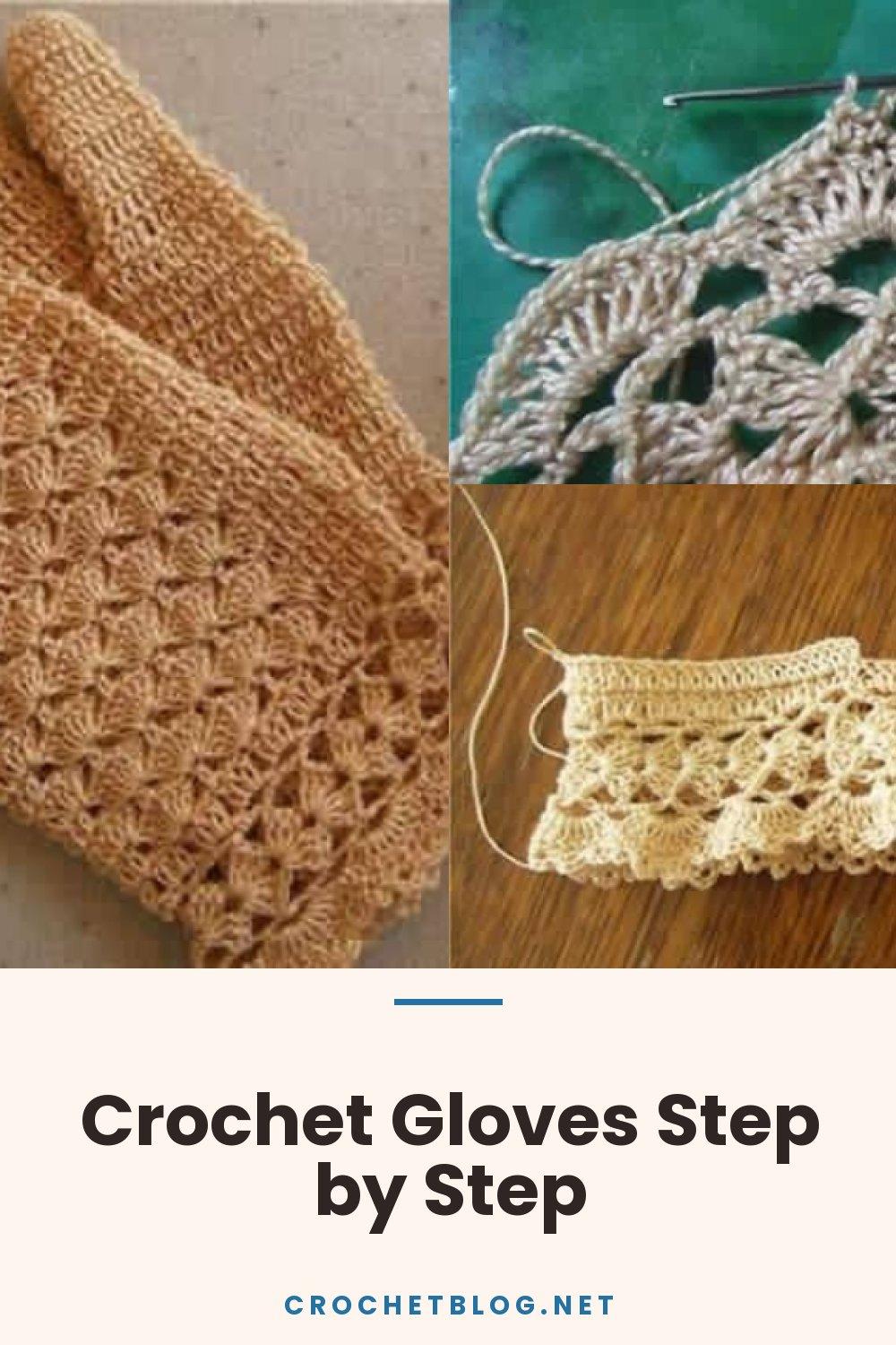 Crochet Gloves Step by Step