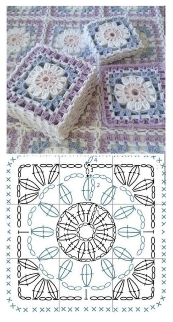 crochet granny squares skirt 3