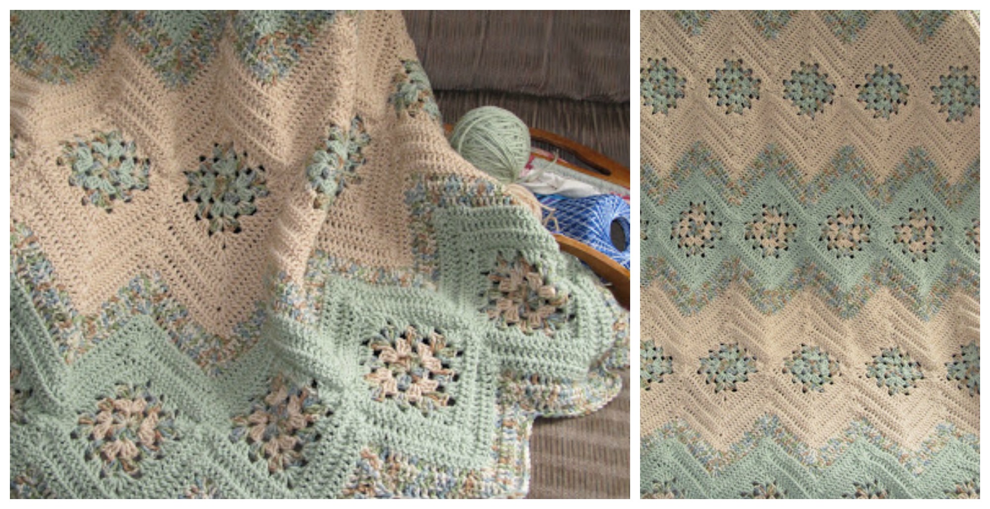 crochet grannys ripples afghan