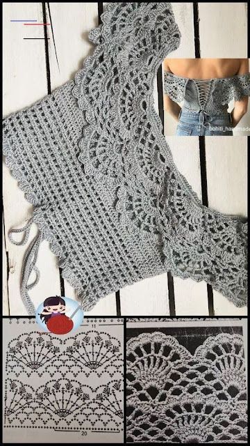 crochet gypsy blouse step by step 3