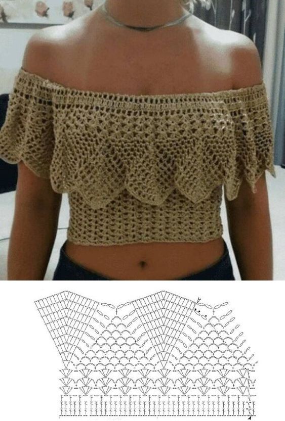 crochet gypsy blouse step by step 4