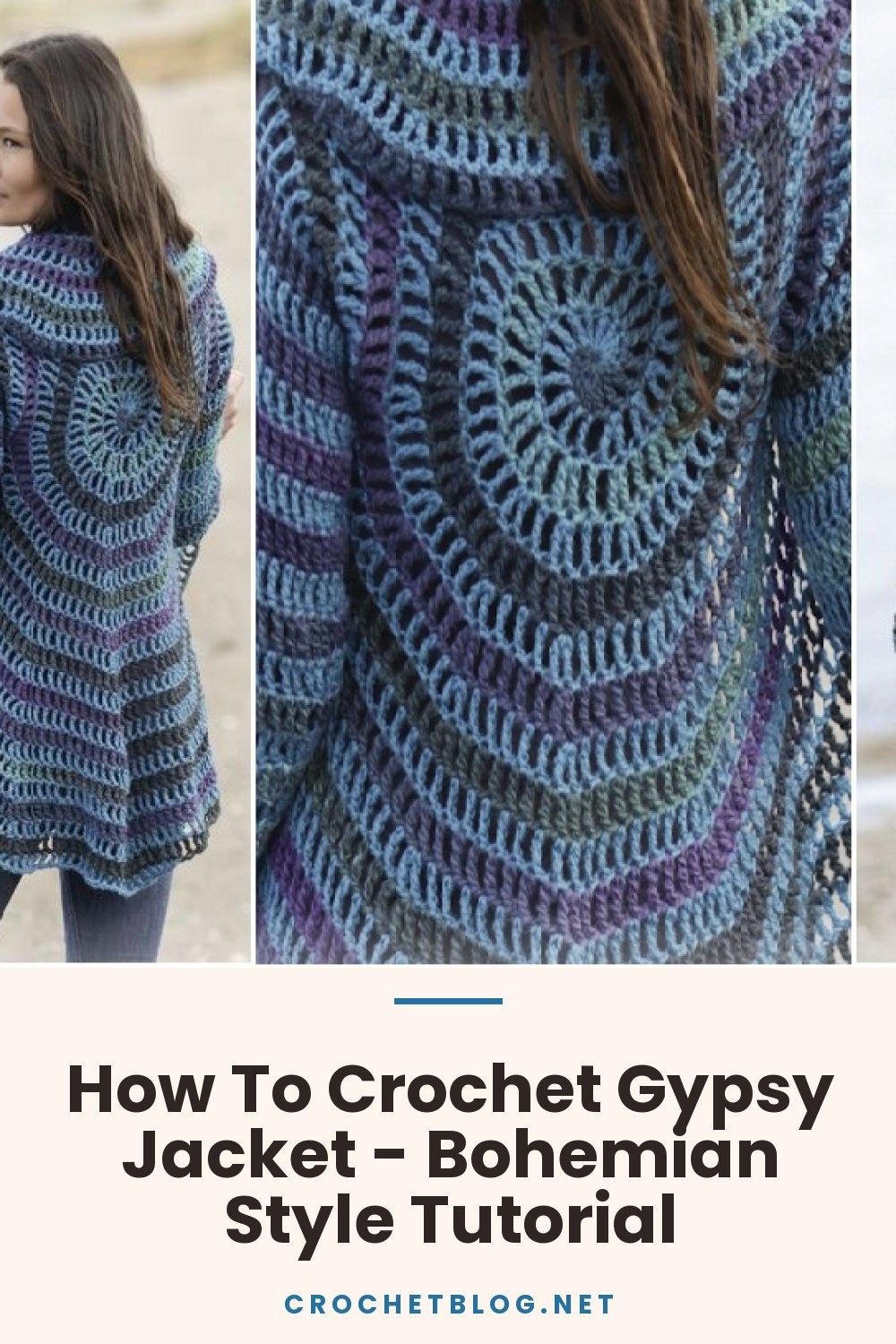 How To Crochet Gypsy Jacket - Bohemian Style Tutorial