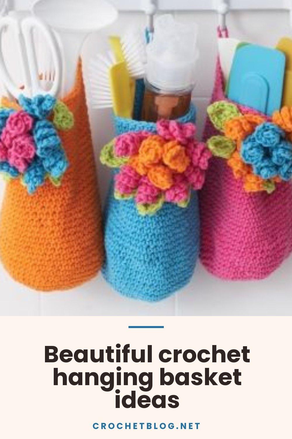 Beautiful crochet hanging basket ideas