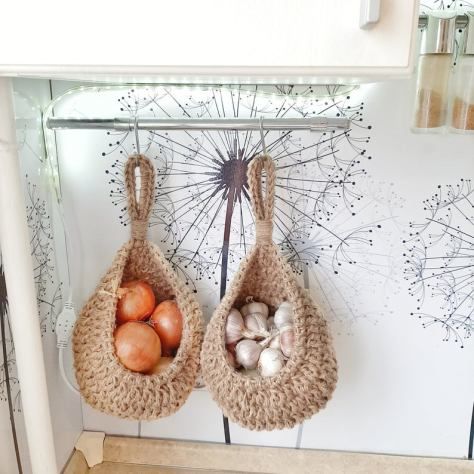 crochet hanging basket ideas 7