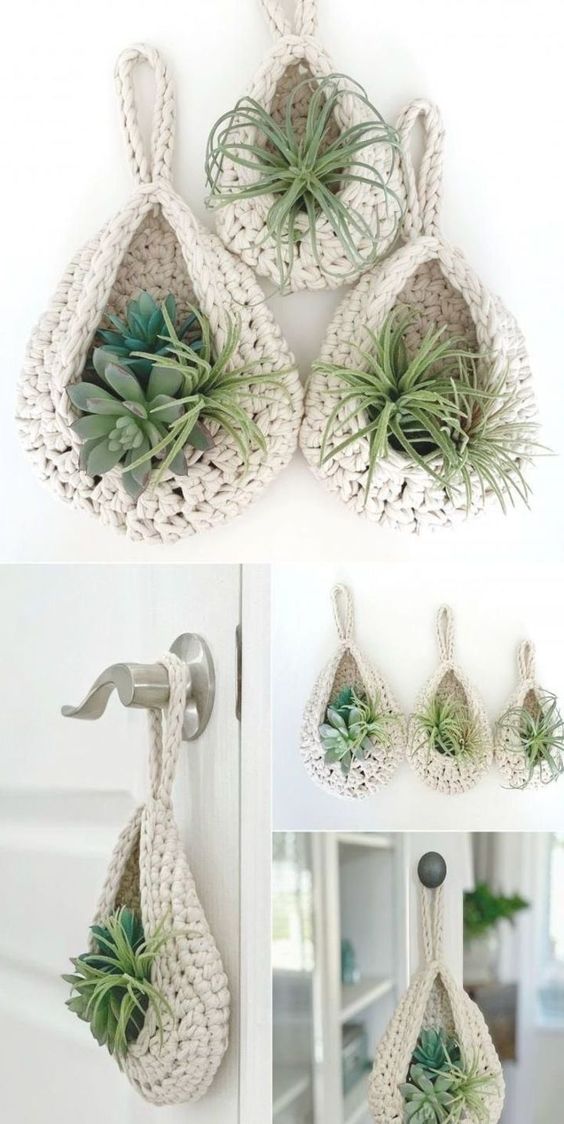 crochet hanging basket ideas 8