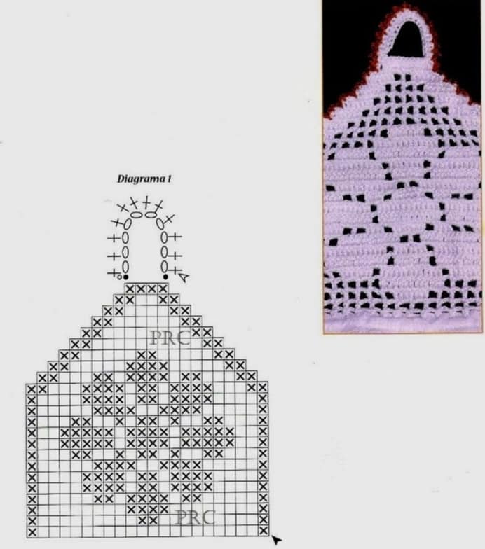 crochet hanging towel patterns 5