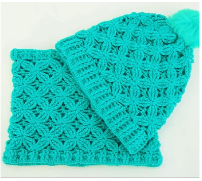 crochet hat and scarf set 1