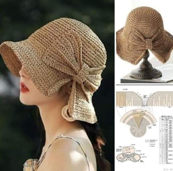 crochet hat with graphics 1