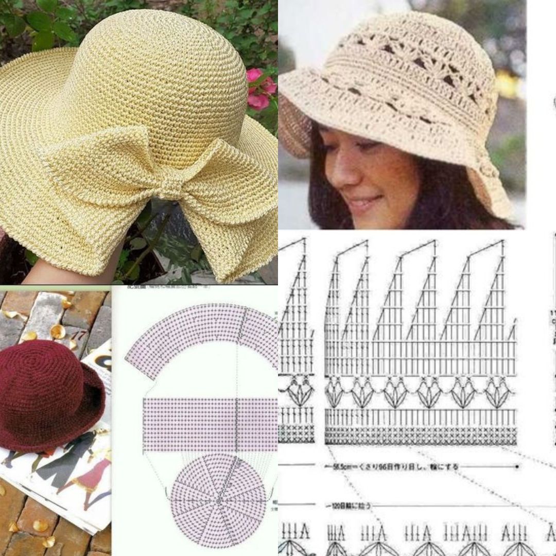 crochet hat with graphics 10