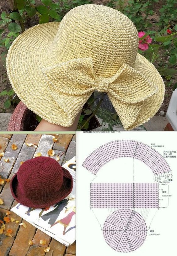 crochet hat with graphics 5