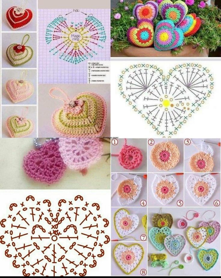 crochet heart graphics for valentines day 10