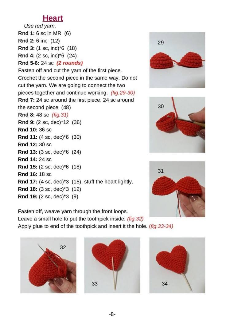 crochet heart graphics for valentines day 5