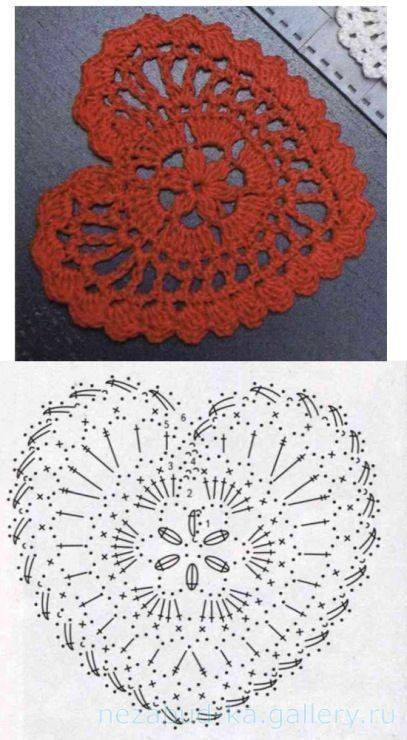 crochet heart graphics for valentines day