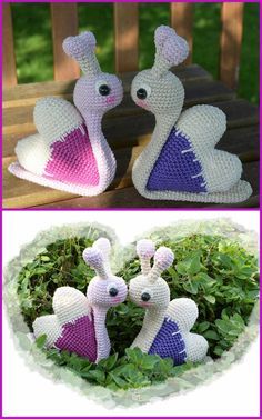 crochet heart snail patterns 1 1