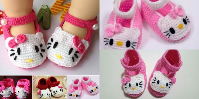 crochet hello kitty shoes for baby