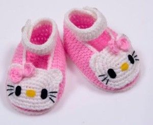 crochet hello kitty shoes for baby