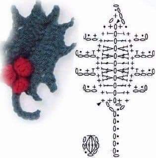 crochet holly leaves tutorial