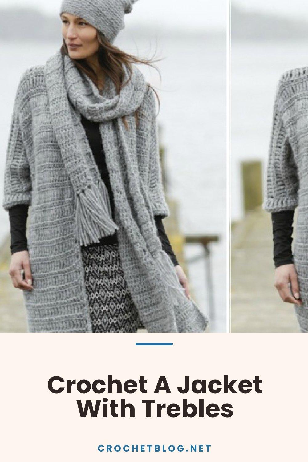 Crochet A Jacket With Trebles