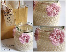crochet jar decorations ideas 2