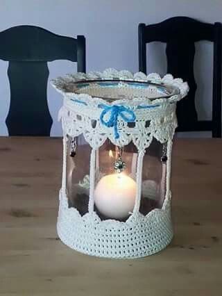crochet jar decorations ideas 3