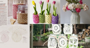 crochet jar decorations ideas