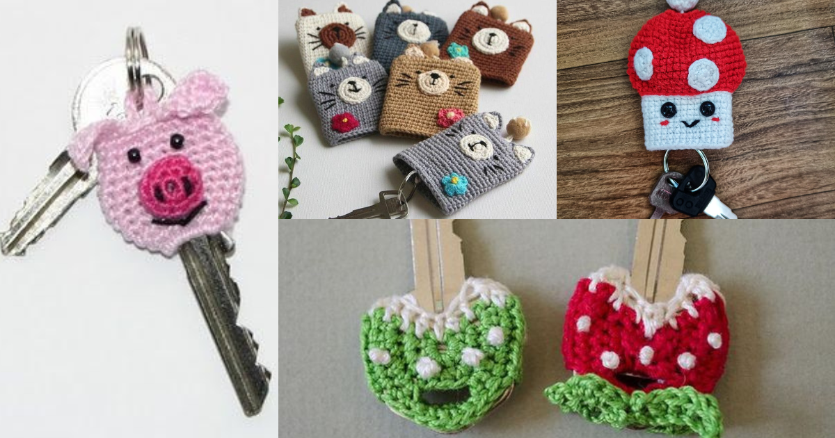 crochet key covers