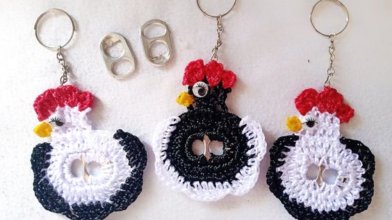 crochet keychains with the opening ring 1