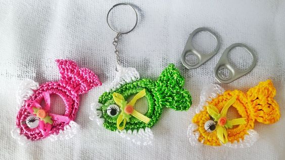 crochet keychains with the opening ring 8