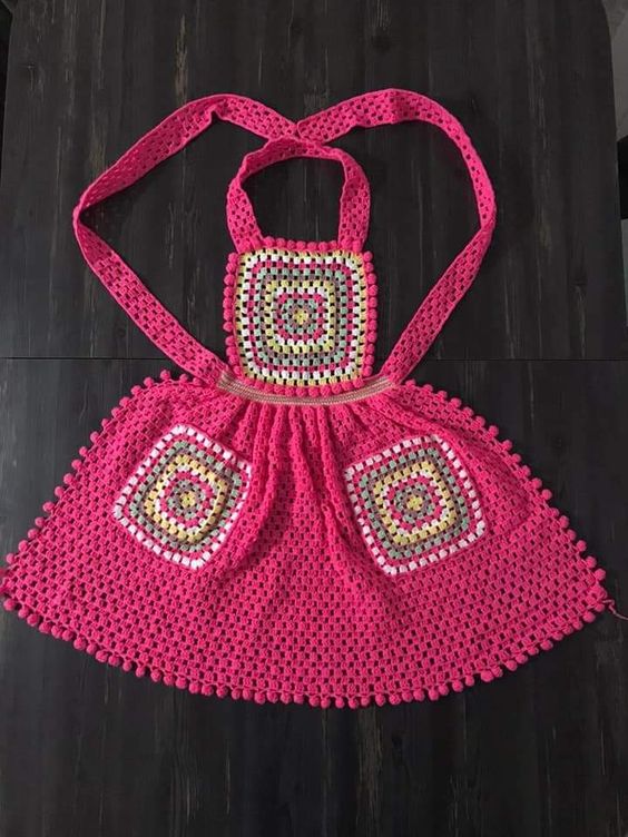 crochet kitchen apron ideas 8