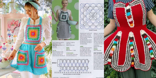 crochet kitchen apron ideas and video