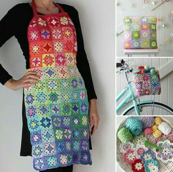 crochet kitchen apron ideas