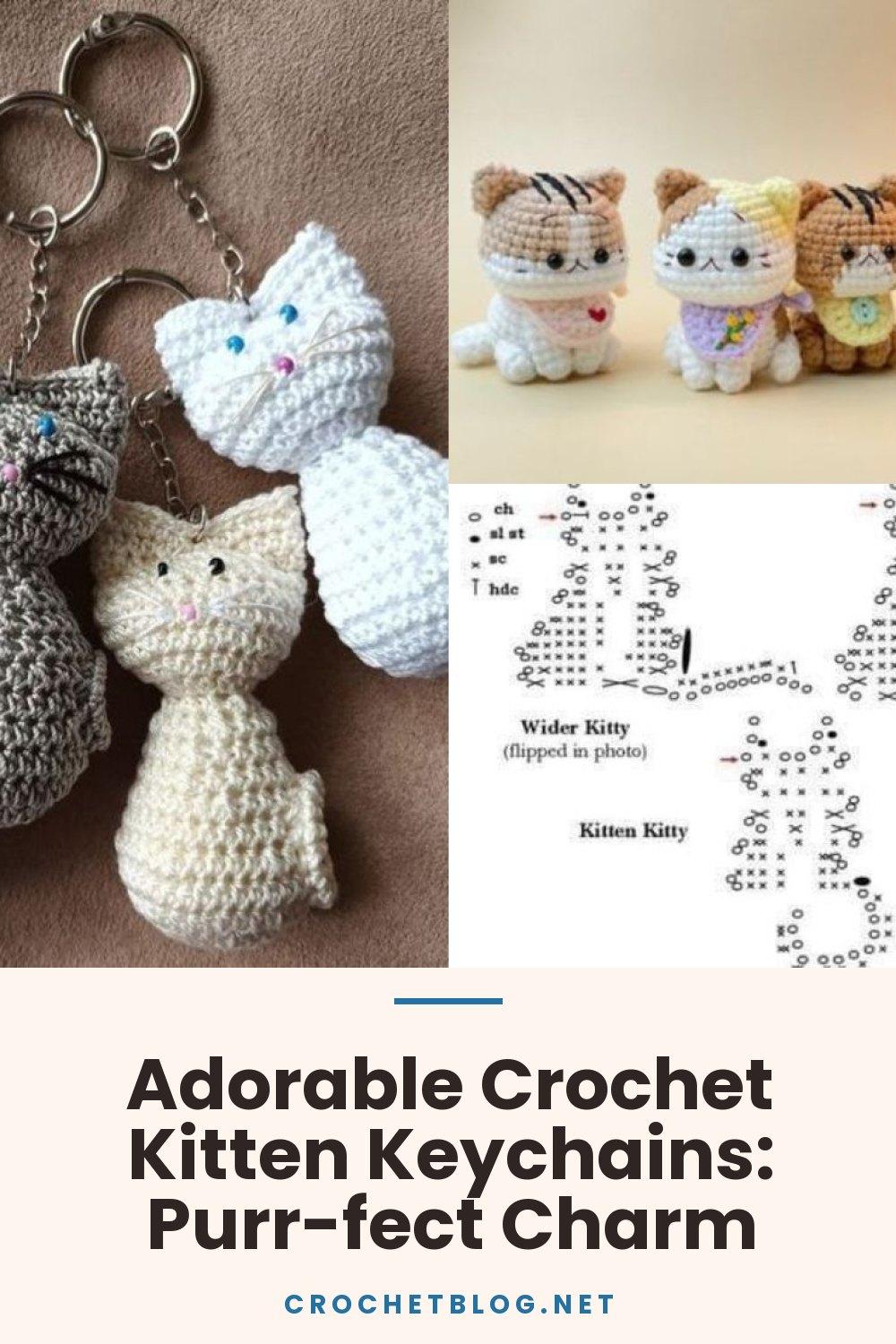 Adorable Crochet Kitten Keychains: Purr-fect Charm