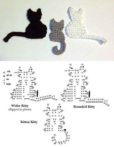 crochet kitten keychains 5