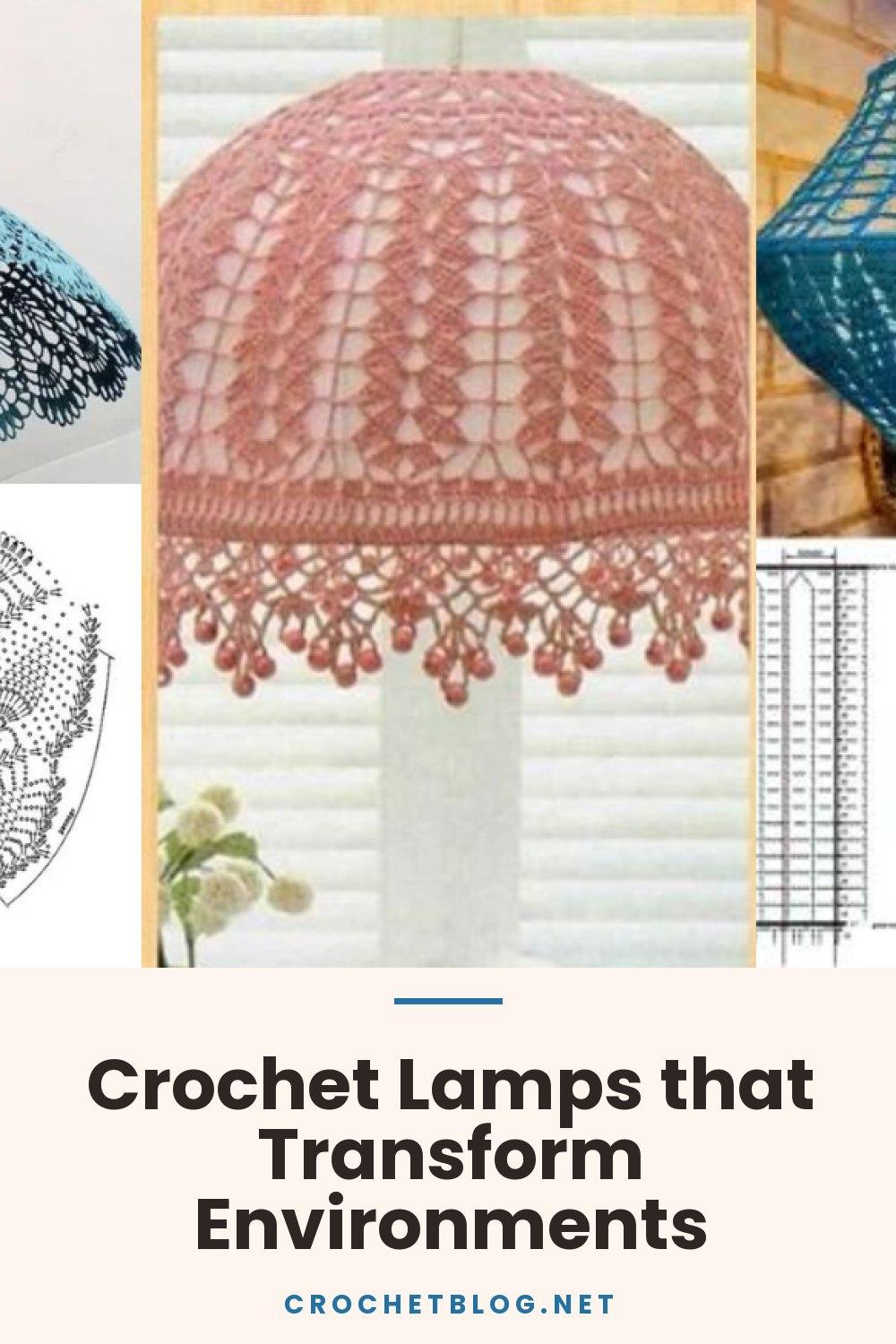 Crochet Lamps that Transform Environments