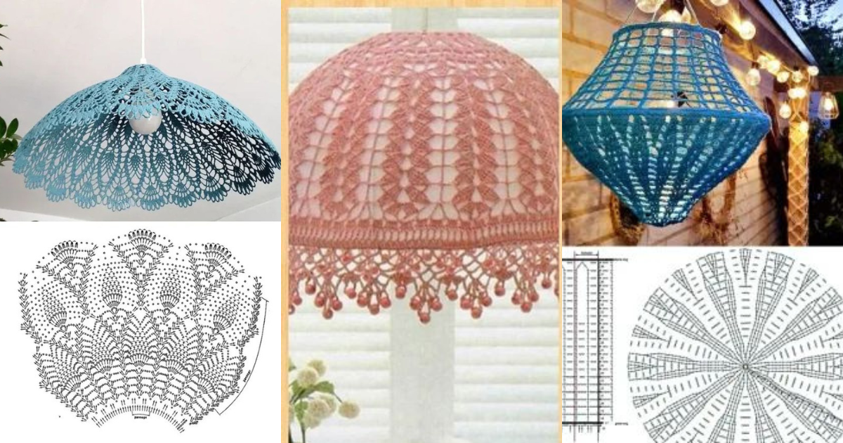 crochet lamps that transform environments