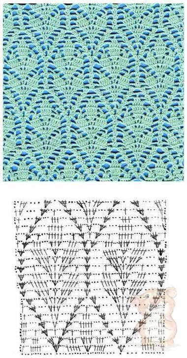 crochet leaf stitch ideas 1