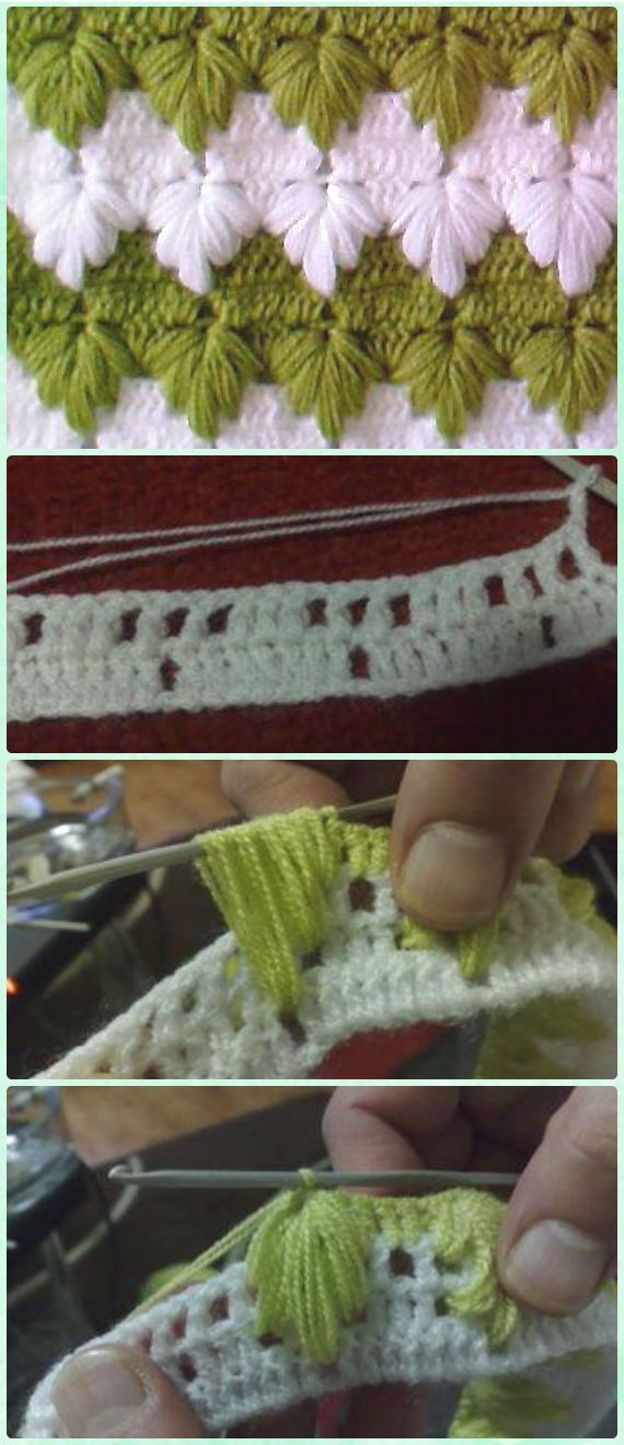 crochet leaf stitch ideas 2