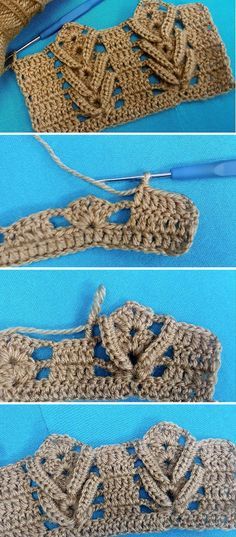 crochet leaf stitch ideas 4