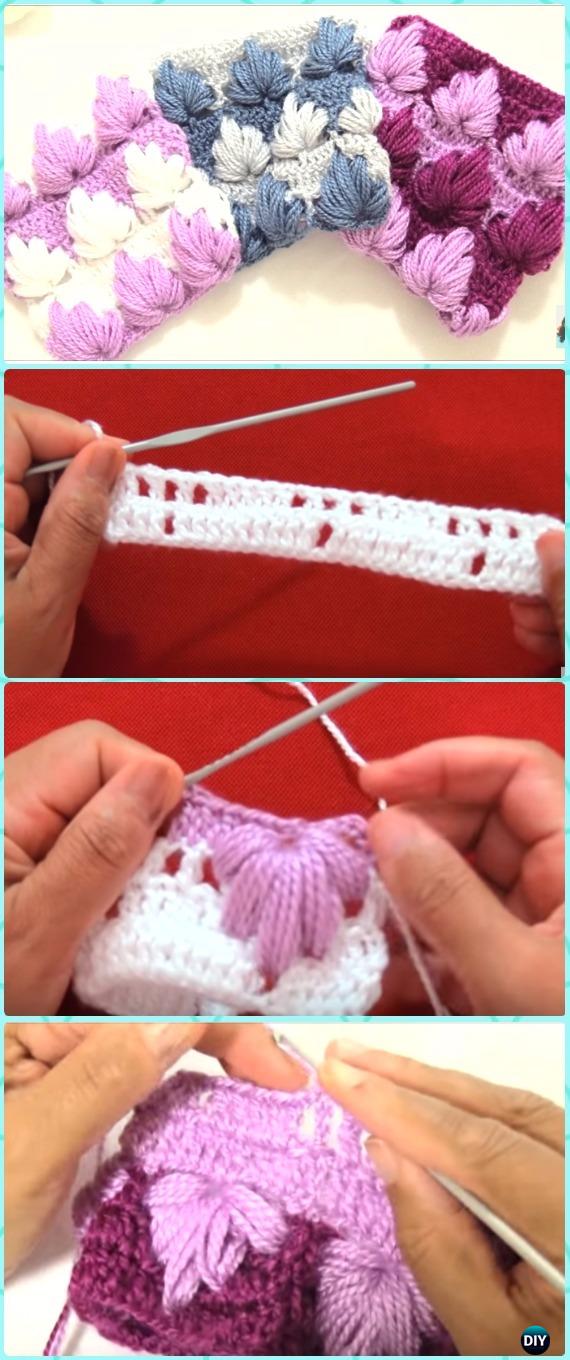 crochet leaf stitch ideas 6